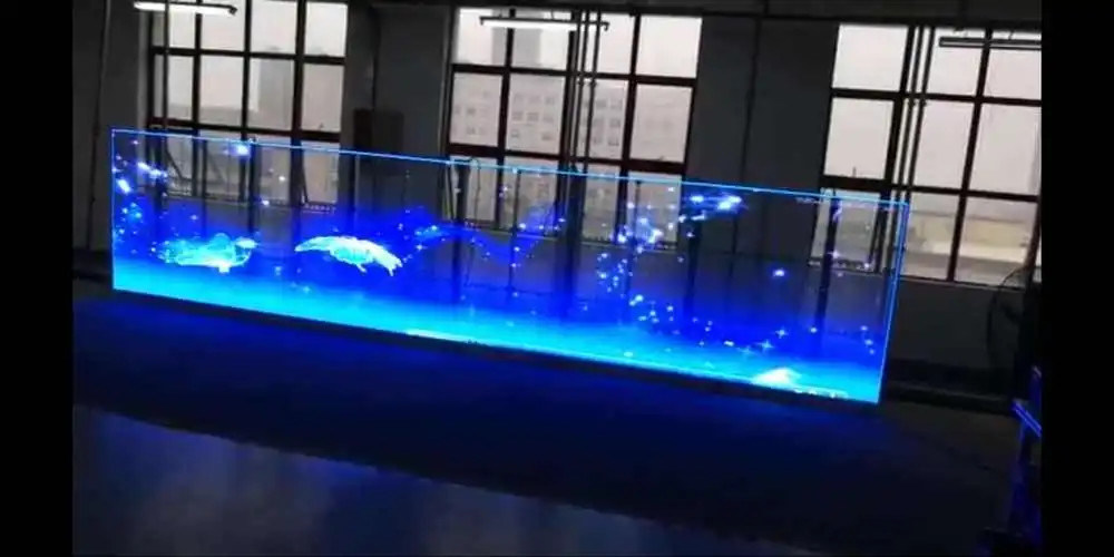 P3.97-7.81 Display video LED per parete noleggio trasparente a colori