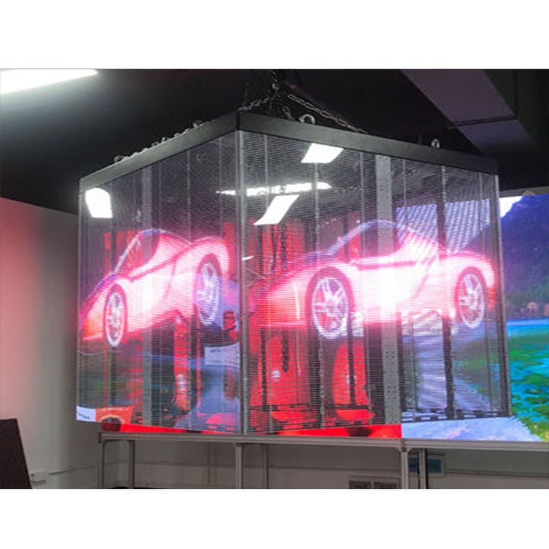 Display LED trasparente in vetro HD P3.91-7.8 per interni all'aperto