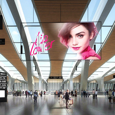 4K Display LED trasparente e sottile pannello multicolore ad alta definizione