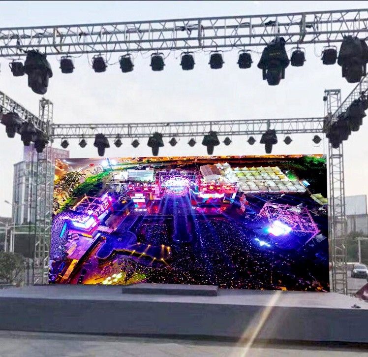 P3.91 Noleggio di schermi LED per palcoscenico durevoli, parete LED multifunzionale per eventi