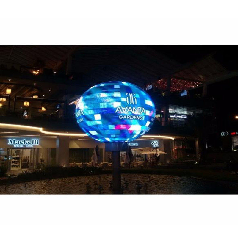 Display LED flessibile all'aperto schermo 4mm pixel pitch multicolore