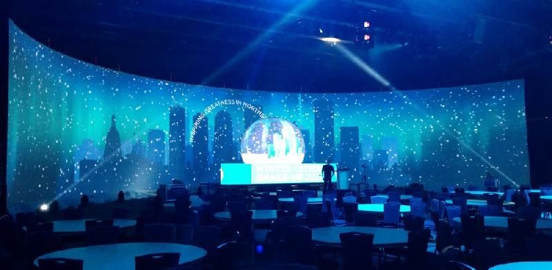 Display a LED circolare flessibile e resistente